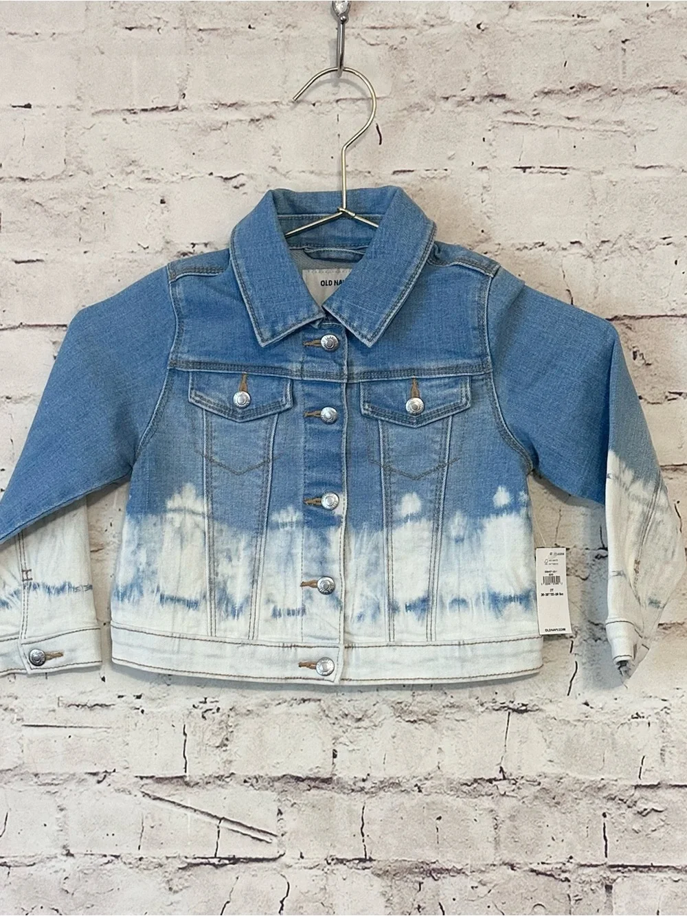 Old Navy Kids Blue Ombre Tie-Dye Denim Jacket